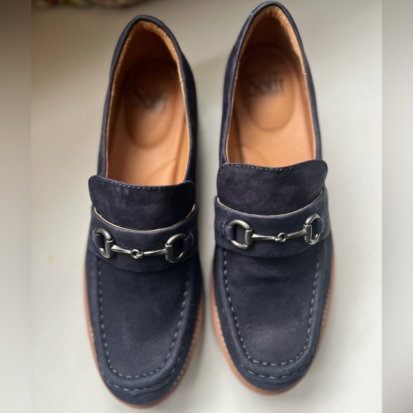 Sofft Loafers - Blue Leather size 9/40 - Picture 2 of 5